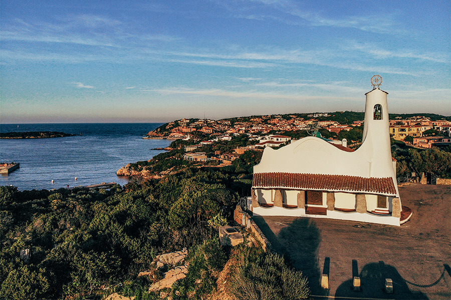 Porto Cervo, the church of Stella Maris